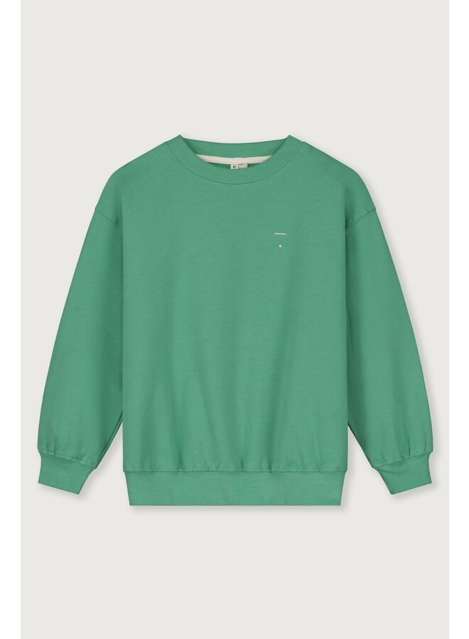 Dropped Shoulder Sweater - Bright green