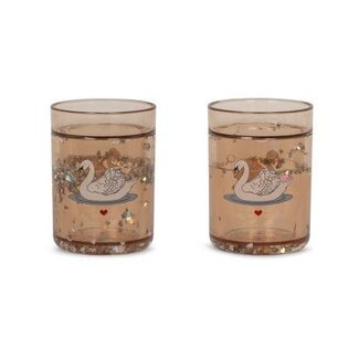 Konges Slojd 2 PACK GLITTER CUPS Swan