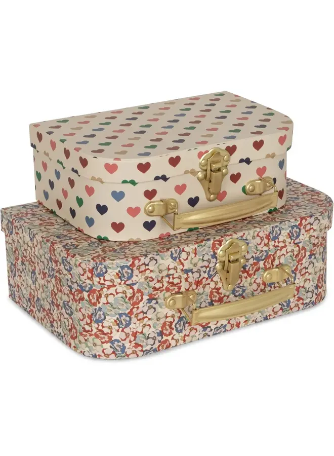 2 PACK SUITCASE COEUR COLOR