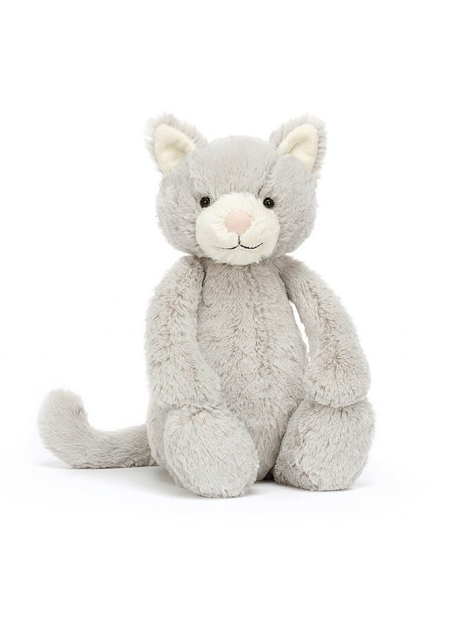 Bashful Grey Kitty Original (Medium)