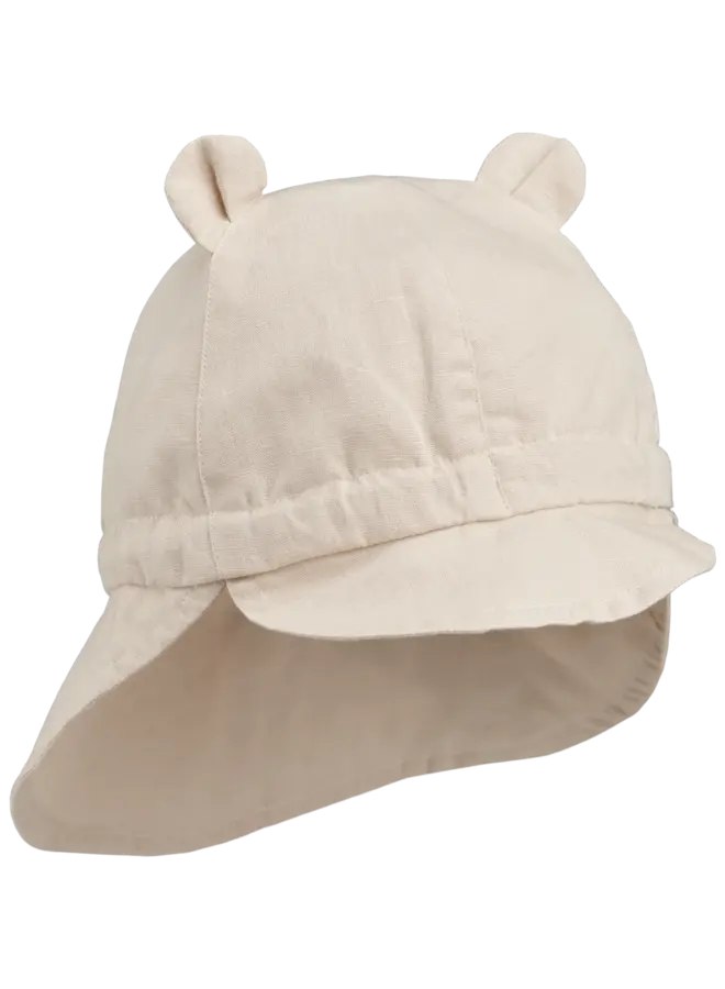 Gorm Linen Sun Hat With Ears Sandy