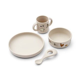 Liewood Vivi silicone set  - Farm sandy