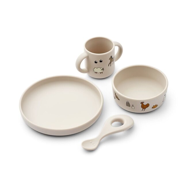 Liewood Vivi silicone set  - Farm sandy