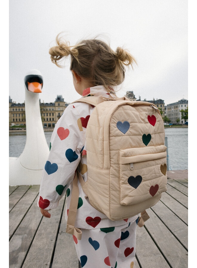 JUNO QUILTED BACKPACK MIDI FRAPPÉ
