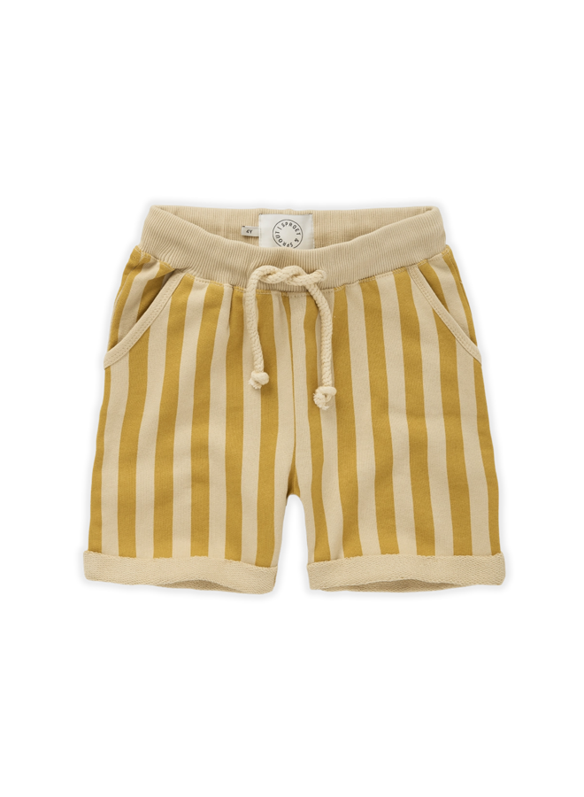 Sweat short Stripe print