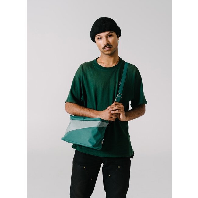 SUSAN BIJL The New Bum Bag Pine & Grey Medium