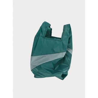 SUSAN BIJL The New Shopping Bag Pine & Grey Medium
