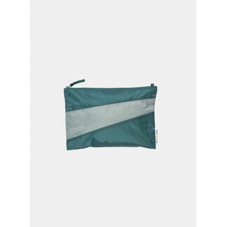 SUSAN BIJL The New Pouch Pine & Grey Medium