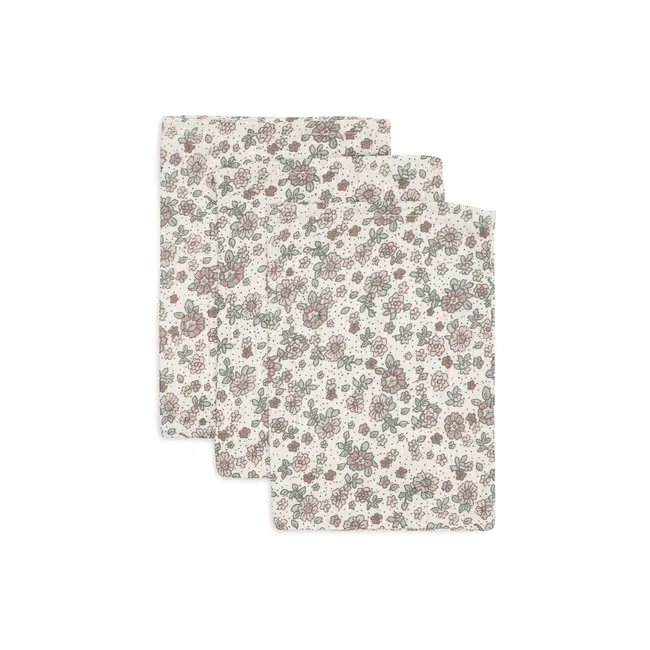 Jollein Hydrofiel Washandje 15x20cm Retro Flowers (3pack)