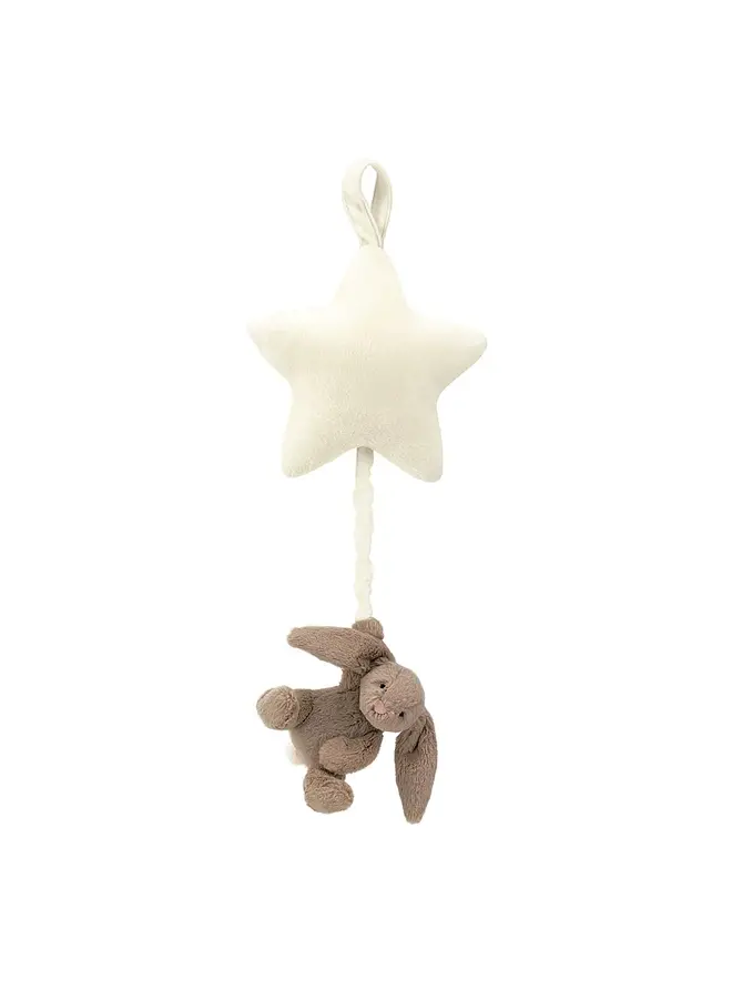 Bashful Beige Bunny Star Musical Pull