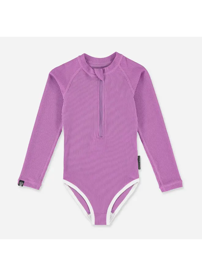 Orchid Ribbed uv Suit