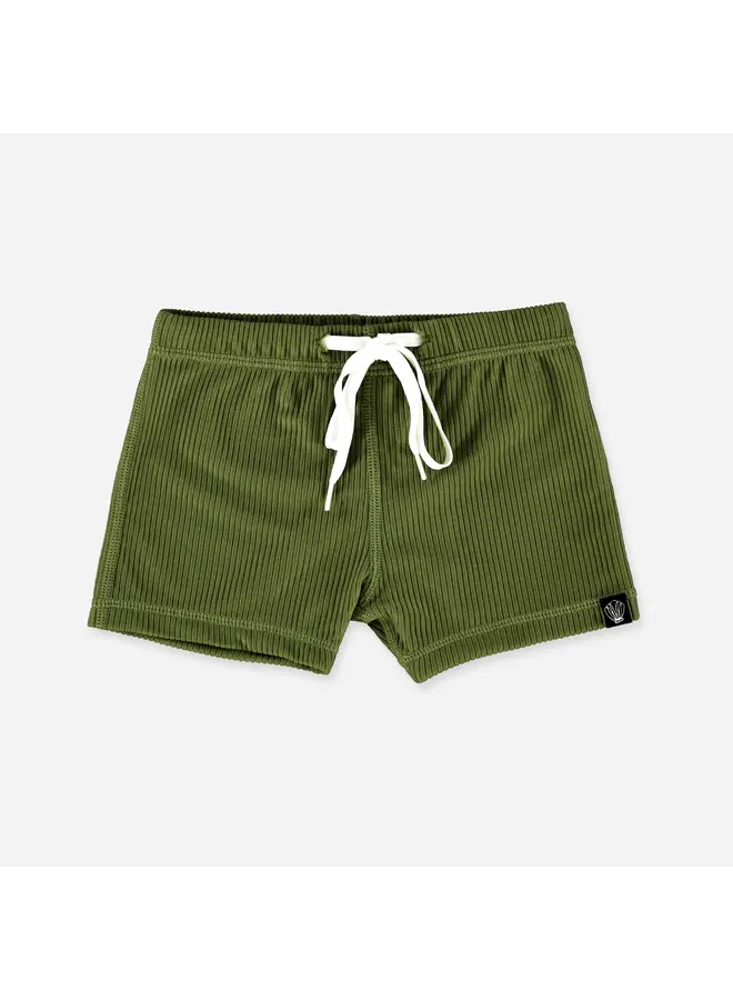 Pesto Ribbed Swimshort