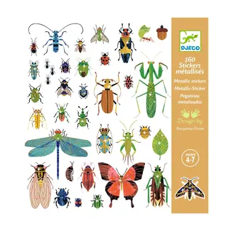 Djeco 160 stickers metallic Insecten mikrocosmos
