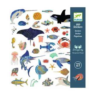 Djeco 160 stickers metallic Oceaan
