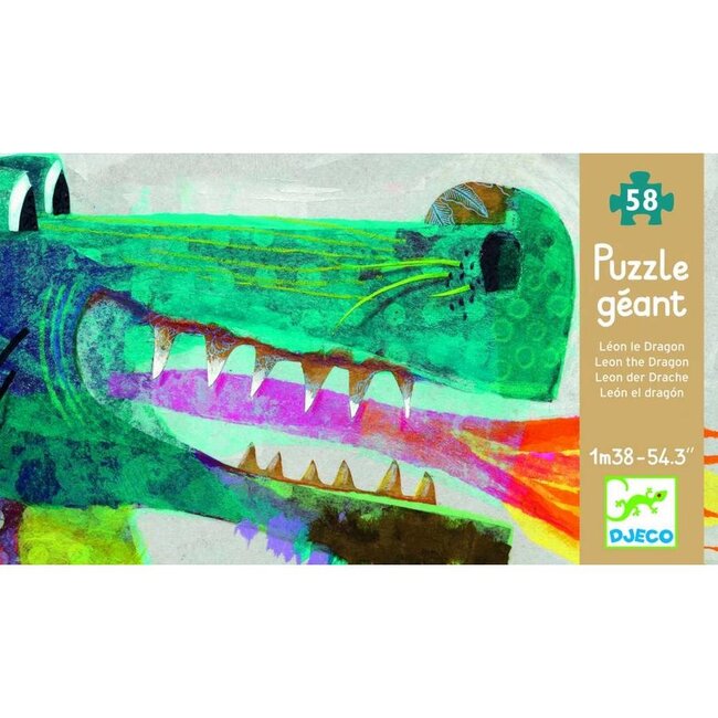 Djeco Puzzel Léon de draak (58 st)