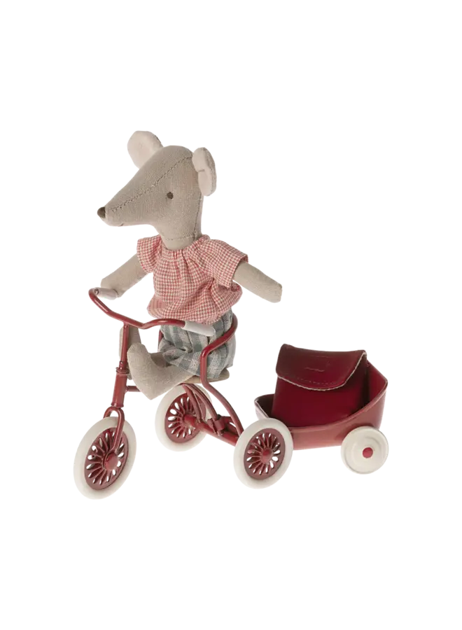 Tricycle mouse, Big sister with bag - Red