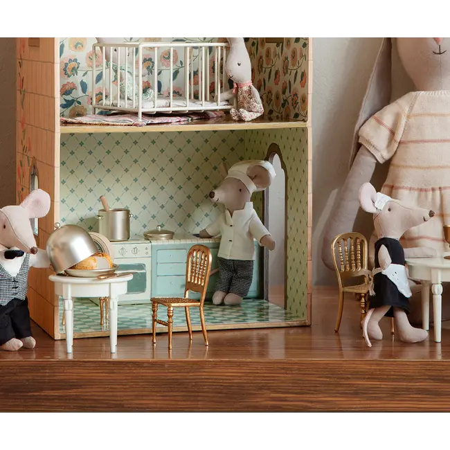 Maileg Chair, Mouse - Gold