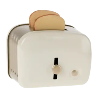 Maileg Miniature toaster with bread - Off white
