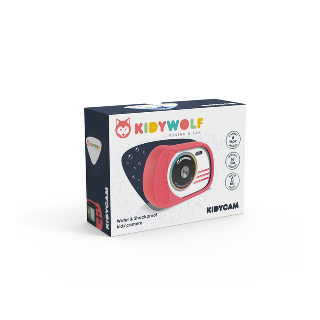 Kidywolf KIDYCAM Digitaal kindercamera roze