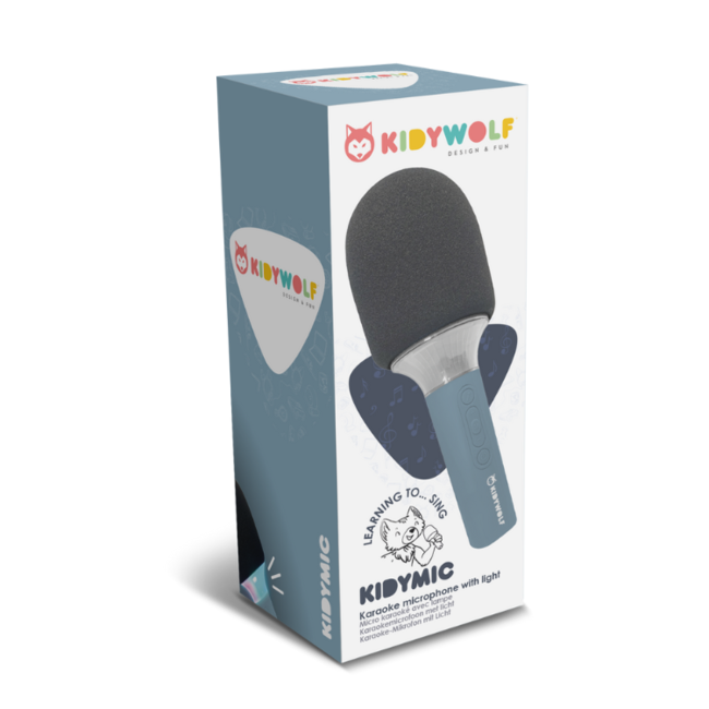 Kidywolf KIDYMIC Karaoke microfoon Blauw