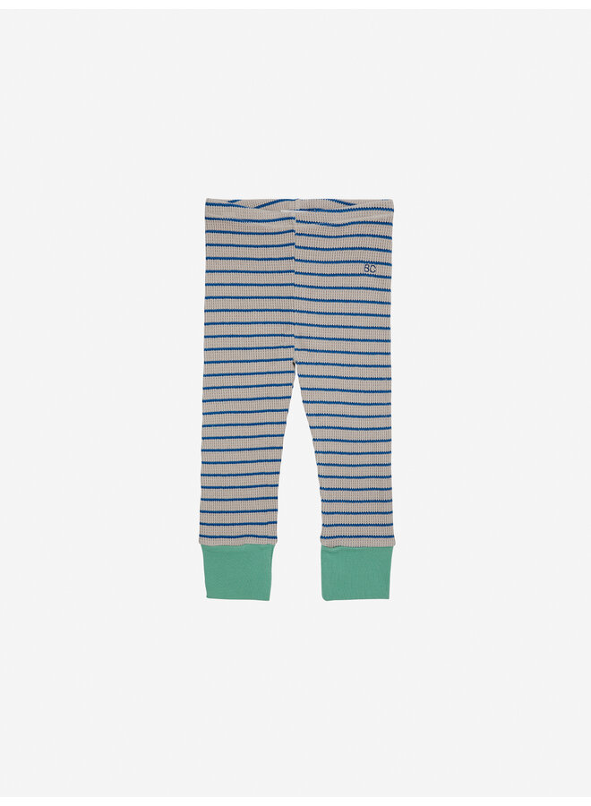 Baby Stripes waffle leggings