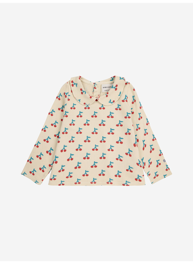 Baby Cherry all over collar T-shirt