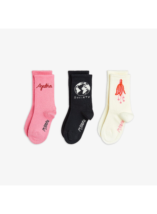 Agatha 3-pack socks