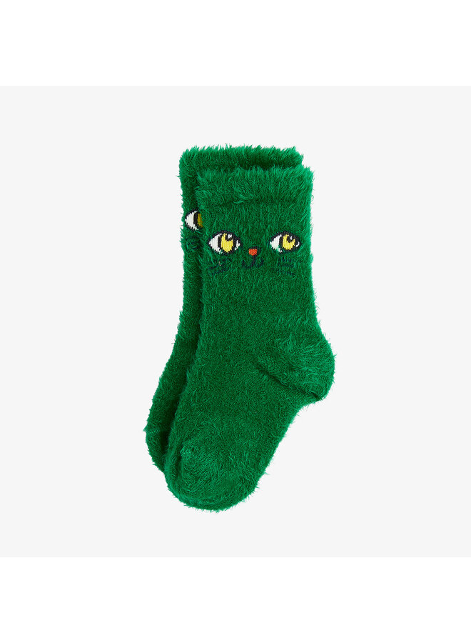 Cat face fluffy sock