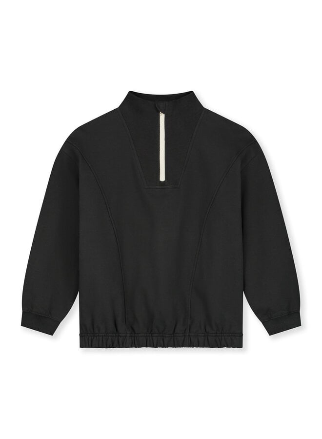 Half-zip Jumper Nearly Black