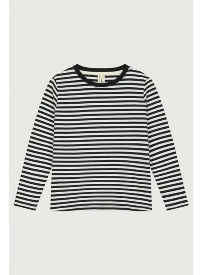 L/S Tee Nearly Black off white