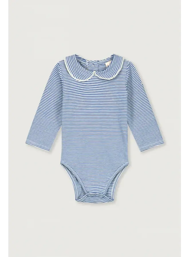 Baby Collar Onesie Blue Moon - Cream