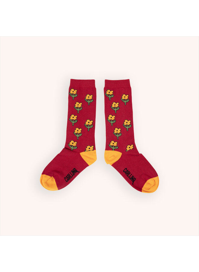 Flowers - knee socks