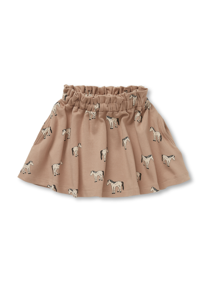 Paperbag skirt horses print