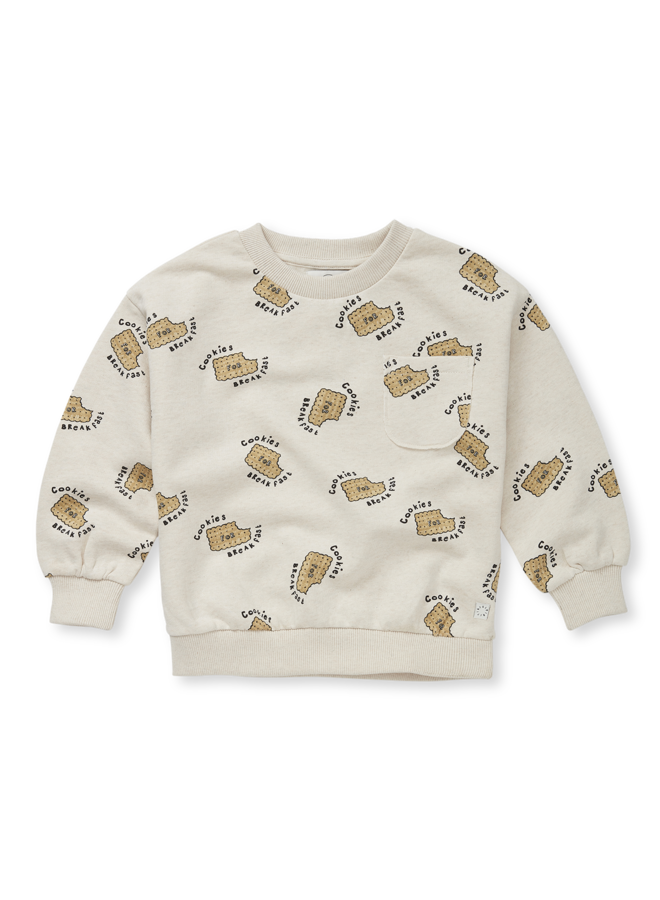 Sweatshirt pocket cookies print