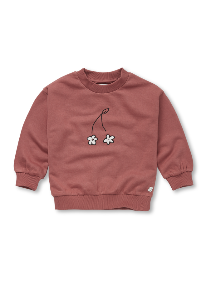 Sweatshirt cherry flower