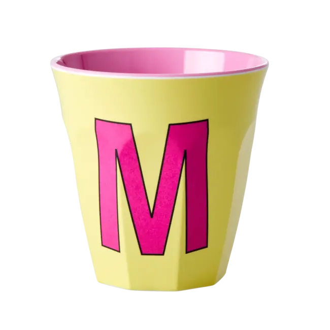 Rice Alfabet beker roze