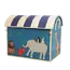 Rice Raffia Basket Blue Party Animal LARGE