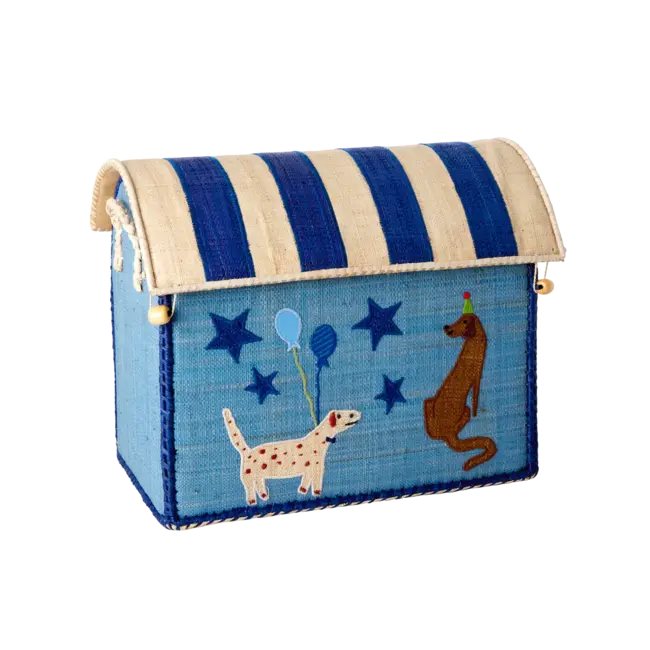 Rice Basket Blue Party Animal  SMALL