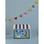Rice Basket Blue Party Animal  SMALL