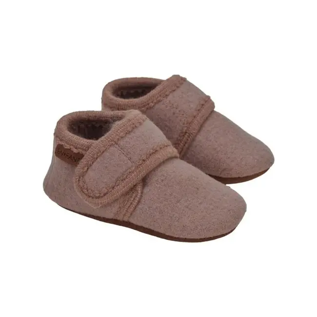 En Fant Baby Wool slippers Bark (oudroze)