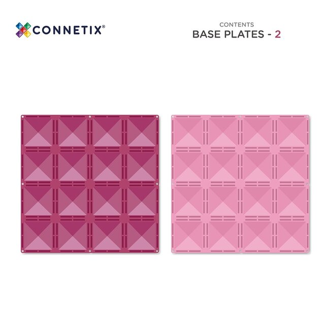 Connetix Pastel Pastel Pink & Berry base plate (2st)