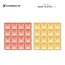 Connetix Pastel base plate lemon & peach (2st)