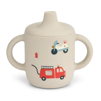 Liewood Neil cup (tuitbeker anti lek) - Emergency vehicle / Sandy