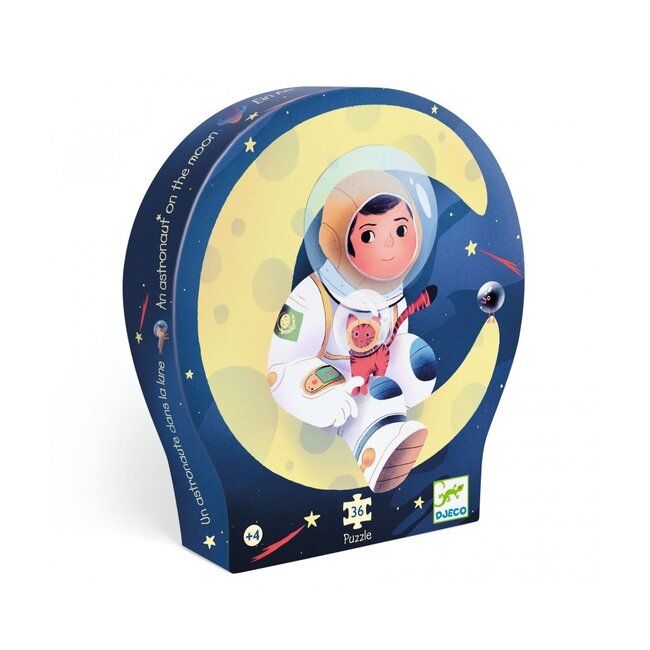 Djeco Puzzel Een astronaut op de maan -36st