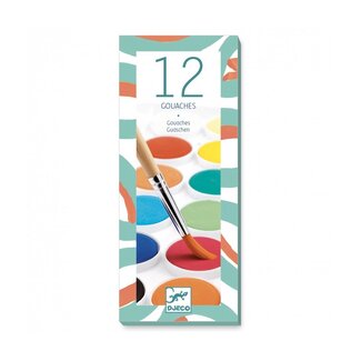 Djeco Verfpalet Djeco 12 kleuren