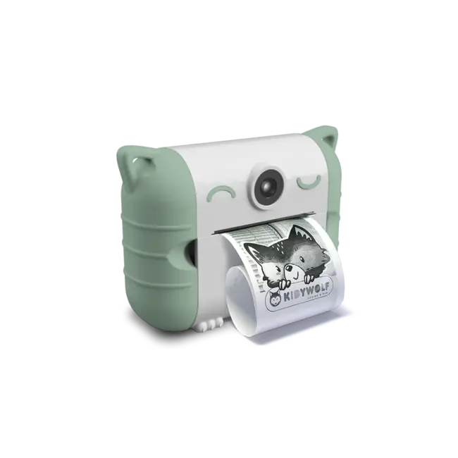 Kidywolf KIDYPRINT Fototoestel met thermische printer groen