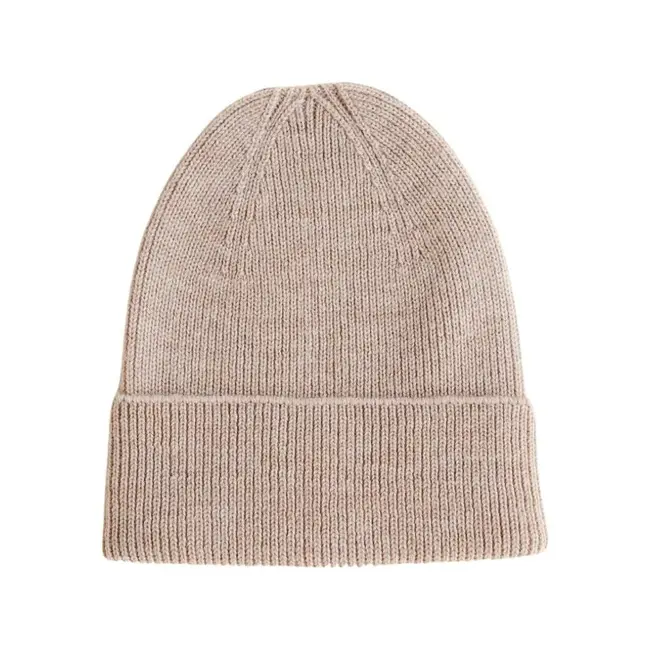 HVID Beanie fonzie newborn Sand