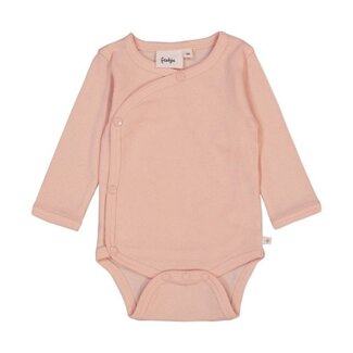 Feetje Wikkelromper rib - Roze