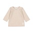 Feetje Longsleeve rib met streep - Taupe melange