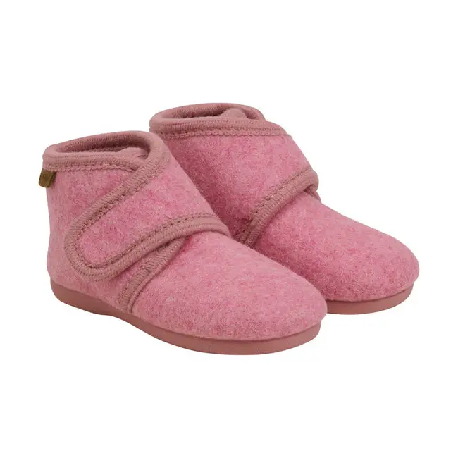En Fant Slippers Wool Velcro Wild Rose